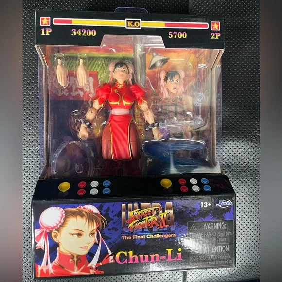 Figurine Street Fighter 2: Chun-li Red Dress - De Luxe Action Figure